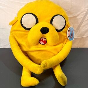 Cartoon Network Adventure Time Jake the Dog Plush Yellow NWT Storage Wear‎